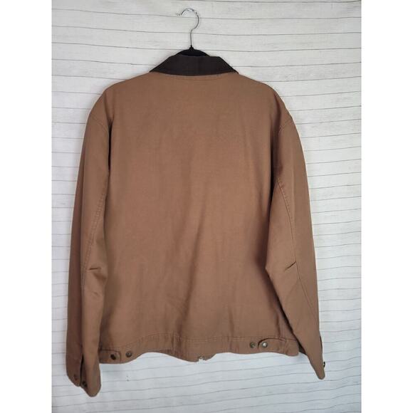 EDDIE BAUER BARN CHORE JACKET W CORDUROY COLLAR IN BROWN, SZ XL TALL - Picture 10 of 15